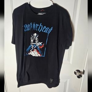 Graphic Band Tee - Black Motorhead Run Amok Xl